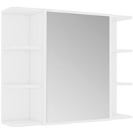Shumee Bathroom cabinet with mirror - white, 80 × 20,5 × 64, chipboard - Bathroom Cabinet