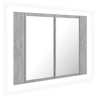 Shumee LED Bathroom cabinet with mirror - concrete grey, 60 × 12 × 45 cm - Bathroom Cabinet