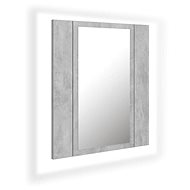 Shumee LED Bathroom cabinet with mirror - concrete grey, 40 × 12 × 45 cm - Bathroom Cabinet