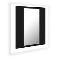 Shumee LED Bathroom cabinet with mirror - black, 40 × 12 × 45 cm - Bathroom Cabinet