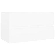 Shumee Skříňka pod umyvadlo - bílá, vysoký lesk, 80 × 38,5 × 45 cm, dřevotříska - Bathroom Cabinet