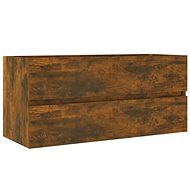 Shumee Washbasin Cabinet - Smoked Oak, 100 × 38,5 × 45 cm, composite wood - Bathroom Cabinet