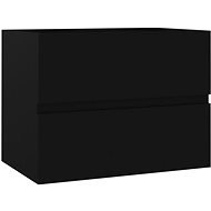 Shumee Skrinka pod umývadlo – čierna, 60 × 38,5 × 45 cm, drevotrieska - Kúpeľňová skrinka