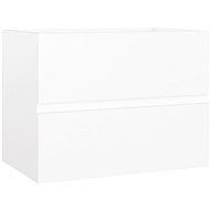 Shumee Skrinka pod umývadlo – biela, 60 × 38,5 × 45 cm, drevotrieska - Kúpeľňová skrinka