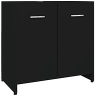 Shumee Koupelnová skříňka - černá, 60 × 33 × 61 cm, dřevotříska - Bathroom Cabinet