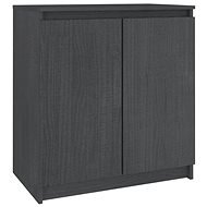 Shumee Odkládací skříňka - šedá, 60 × 36 × 65 cm, masivní borové dřevo - Skříňka