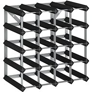 Shumee Wine rack for 20 bottles - black, solid pine wood - Wine Stand