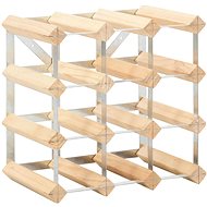 Shumee Wine rack for 12 bottles, solid pine wood - Wine Stand