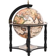 Shumee Globe bar wine rack - black, solid, eucalyptus wood - Wine Stand