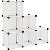 Shumee Úložný organizér s 6 kostkami průhledný PP - Shelving Unit