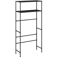 Shumee 2 tier storage rack above washing machine black 69x28x143 cm - Shelving Unit