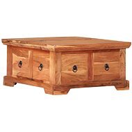 SHUMEE Konferenčný stolík 66 × 70 × 35 cm masívne akáciové drevo, 247723 - Konferenčný stolík