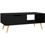 SHUMEE Konferenční stolek černý 100 × 49,5 × 43 cm dřevotříska, 326787 - Konferenční stolek