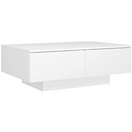 SHUMEE Konferenční stolek bílý 90 × 60 × 31 cm dřevotříska, 804175 - Konferenční stolek