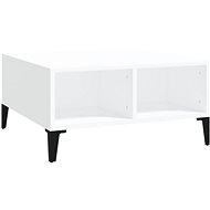 SHUMEE Konferenčný stolík biely 60 × 60 × 30 cm drevotrieska, 805986 - Konferenčný stolík