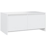SHUMEE Konferenčný stolík biely 90 × 50 × 41,5 cm drevotrieska, 809818 - Konferenčný stolík