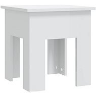 SHUMEE Konferenční stolek bílý vysoký lesk 40 × 40 × 42 cm dřevotříska, 810250 - Konferenční stolek