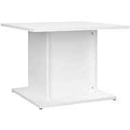 SHUMEE Konferenčný stolík biely 55,5 × 55,5 × 40 cm drevotrieska, 810316 - Konferenčný stolík