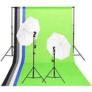 SHUMEE Set of studio lights with backgrounds and umbrellas - Photo Light