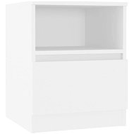 SHUMEE Bedside table white 40 × 40 × 50 cm chipboard, 806157 - Night Stand