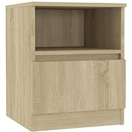 SHUMEE Sonoma oak bedside table 40 × 40 × 50 cm chipboard, 806163 - Night Stand