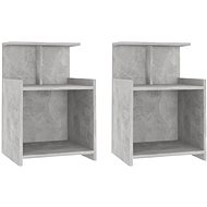 SHUMEE Noční stolky 2 ks betonově šedé 40 × 35 × 60 cm dřevotříska, 806184 - Night Stand