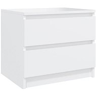 SHUMEE Bedside table white 50 × 39 × 43,5 cm chipboard, 806193 - Night Stand