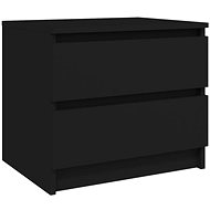 SHUMEE Noční stolek černý 50 × 39 × 43,5 cm dřevotříska, 806195 - Night Stand