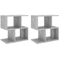 SHUMEE Noční stolky 2 ks betonově šedé 50 × 30 × 51,5 cm dřevotříska, 806373 - Night Stand