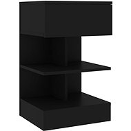 SHUMEE Noční stolek černý 40 × 35 × 65 cm dřevotříska, 808650 - Night Stand
