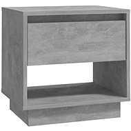 SHUMEE Bedside table concrete grey 45 × 34 × 44 cm chipboard, 809520 - Night Stand