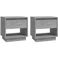 SHUMEE Noční stolky 2 ks betonově šedé 45 × 34 × 44 cm dřevotříska, 809521 - Night Stand