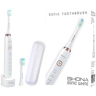 SHONA SONIC white - 5 modes/2 attachments/800 mAh - Electric Toothbrush