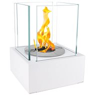 shortdesc Freestanding bio-frame smart, white structural matt - Bioethanol Fireplace