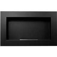 shortdesc Wall mounted biobrick 650 × 400 structured black matt - Bioethanol Fireplace