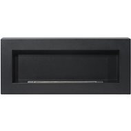 shortdesc Wall-mounted bio-frame 900 × 400 Box structural black matt - Bioethanol Fireplace