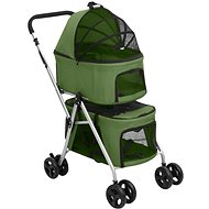 Shumee Bunk folding 83 × 48 × 97 cm oxford green - Pet Stroller