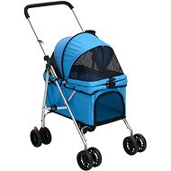 Shumee Folding 76 × 50 × 100 cm Oxford fabric blue - Pet Stroller