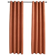 Shumee Blackout with metal rings 2 pcs 140 × 245 cm rusty - Drape