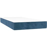 SHUMEE Taštičková matrace tmavě modrá 100 × 200 × 20 cm samet - Mattress