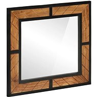 Shumee Bathroom mirror 60 × 1 × 55 cm, solid acacia wood - Mirror