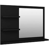 Shumee Bathroom mirror 60 × 10,5 × 45 cm, composite wood, black - Mirror