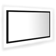 Shumee LED bathroom mirror 80 × 8,5 × 37 cm, acrylic, black - Mirror