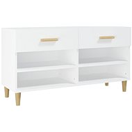 Shumee botník bílý 102 × 35 × 55 cm, kompozit dřevo - Botník