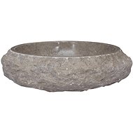 SHUMEE Umyvadlo mramorové 40 ×12 cm šedé - Umyvadlo