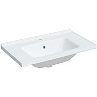 SHUMEE Umývadlo obdĺžnikové keramické 81 × 48 × 19,5 cm biele - Umývadlo