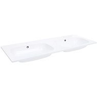SHUMEE Zabudované dvojité umývadlo 120,5 × 46 × 14,5 cm SMC biele - Umývadlo