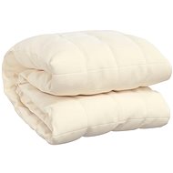 Shumee Weighted blanket light cream 135 × 200 cm 10 kg polyester - Weighted Blanket