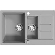 SHUMEE Kitchen sink double granite grey - Stainless Steel Sink