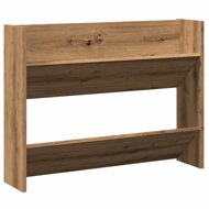 Shumee Wall mounted shoe rack 80 × 18 × 60 cm artisan oak - Shoe Rack